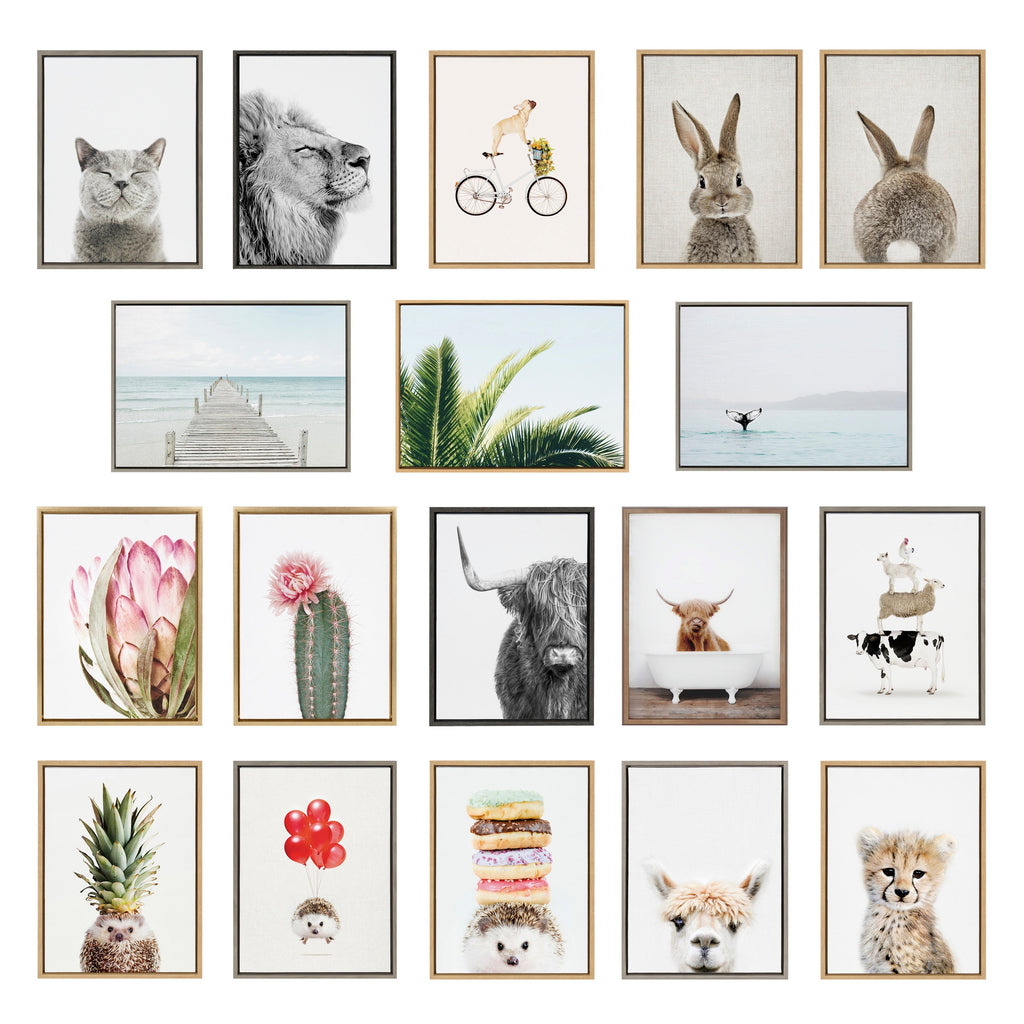 Sylvie East Beach Left and Right Framed Canvas by Amy Peterson Art Studio