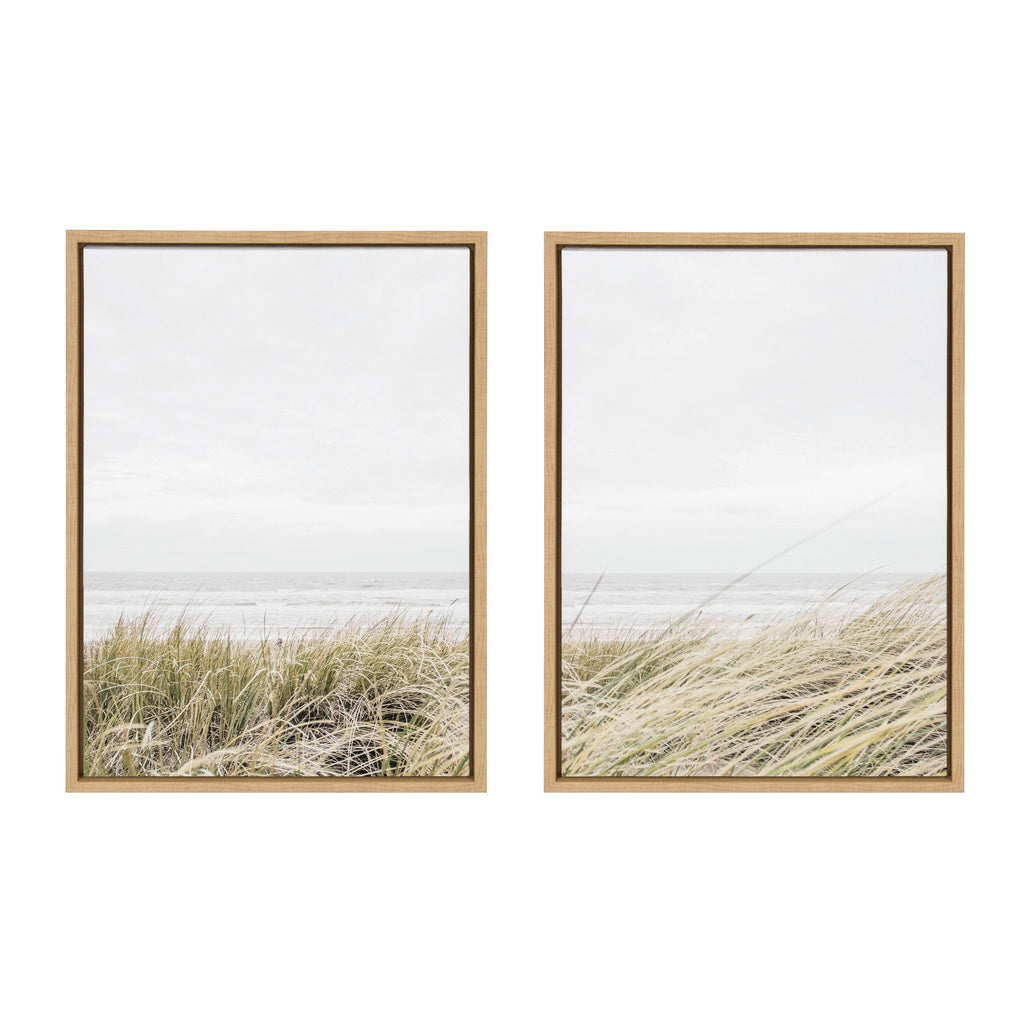 Sylvie East Beach Left and Right Framed Canvas by Amy Peterson Art Studio